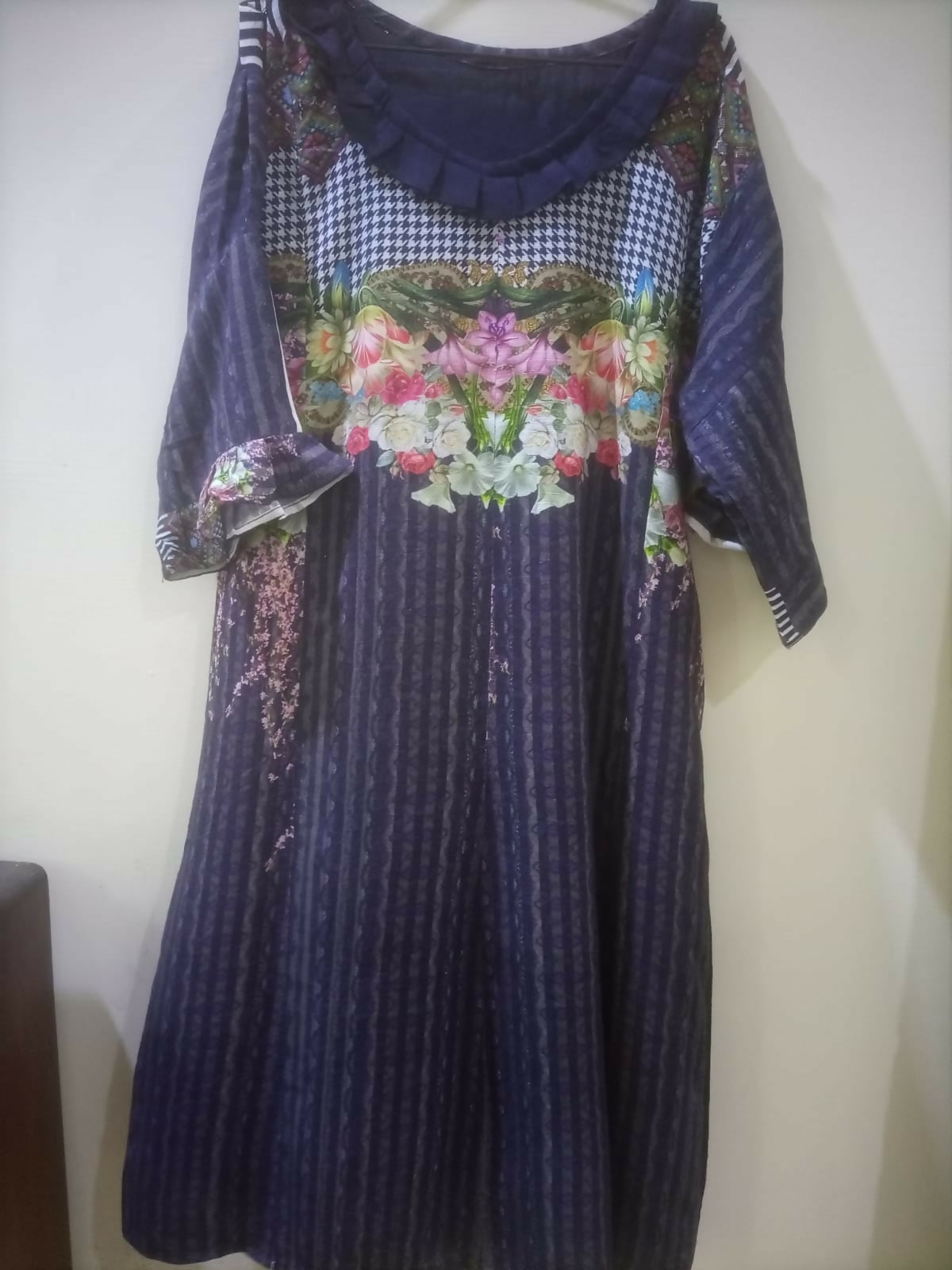 Bonanza Satrangi | Linen Shirt | Women Branded Kurta | Medium | New