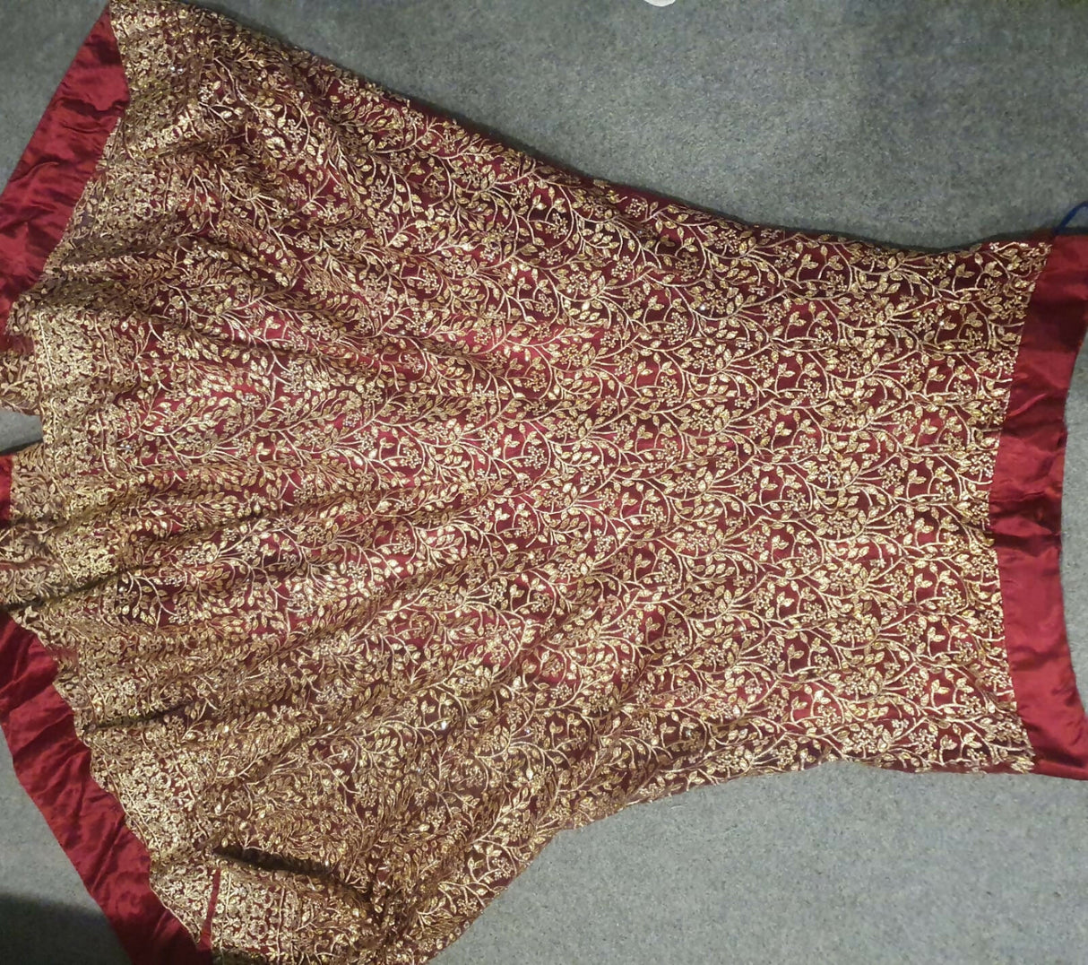 Maroon Bridal Baraat Lehnga | Women Bridals| Medium to Large | Worn Once