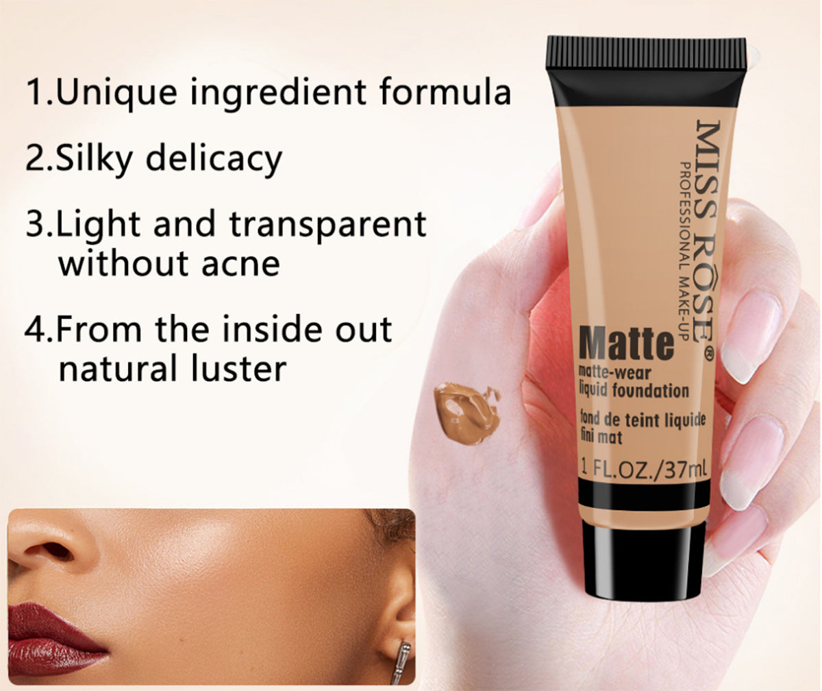 Buy Miss Rose Long Lasting Liquid Full Skin Coverage Soft Matte Foundation 37 - Ml in Pakistan