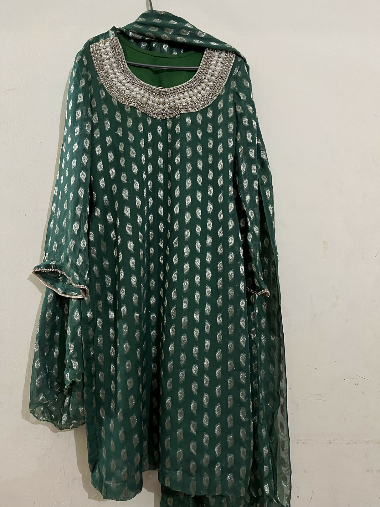 Chiffon 2pc Dress | Women Locally Made Kurta | Small |Preloved