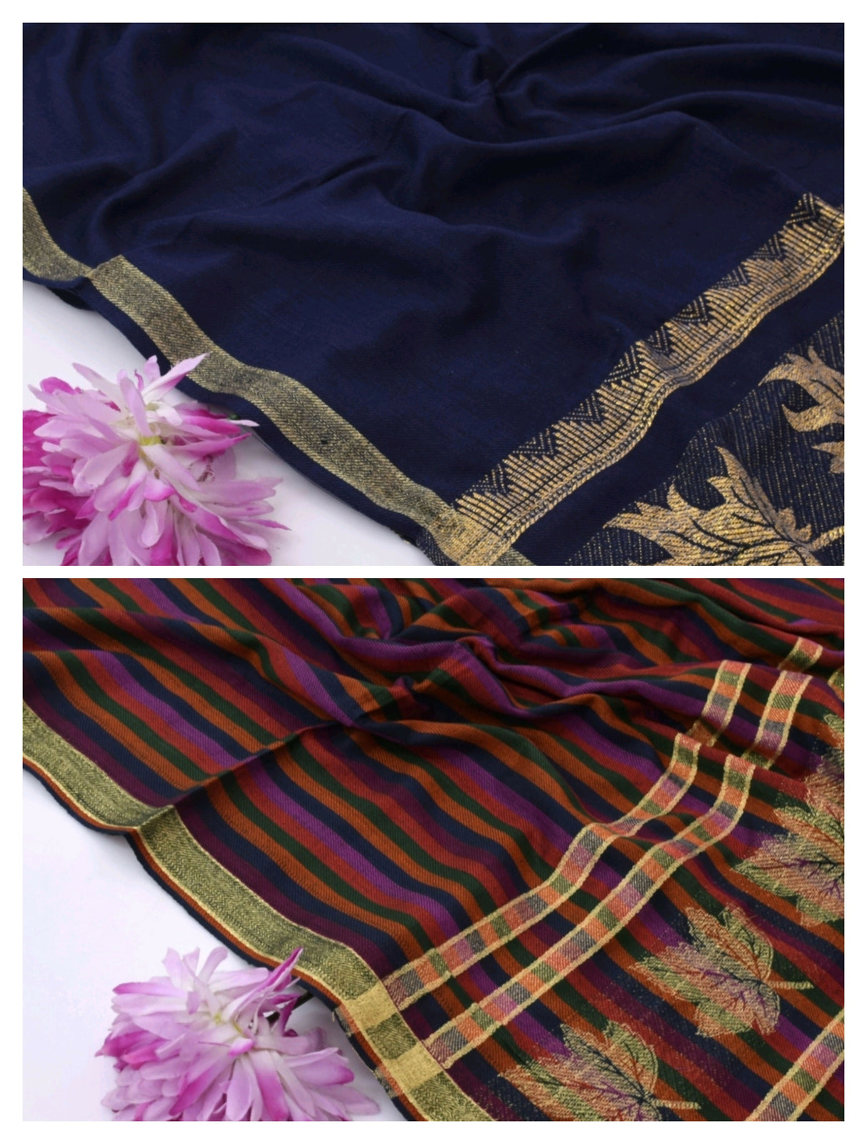 Pack of 2 Shawls | Pashmina Wool ShawlS | Women Sweaters & Jackets | Size: 2.5 x 1.25 Yards | New