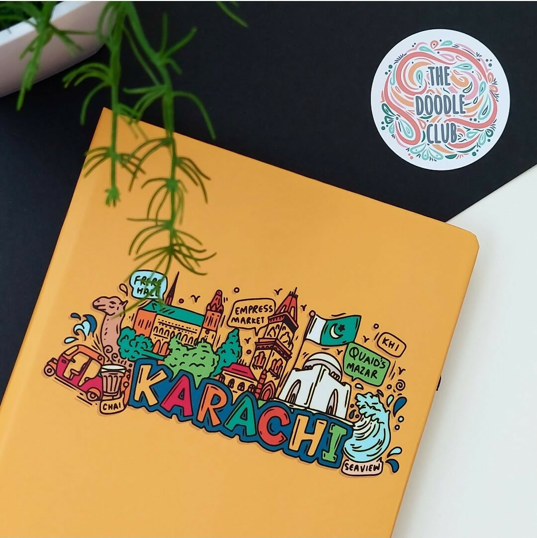 Karachi Doodle Lined Journal Notebook, Diary A5 Journal | For Your Home | Books | New