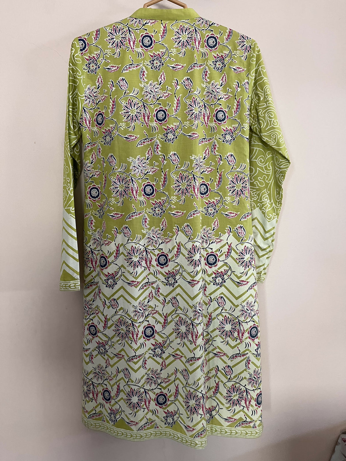 Green Block Printed Kurta | Women Locally Made Kurta | XSmall | Worn Once