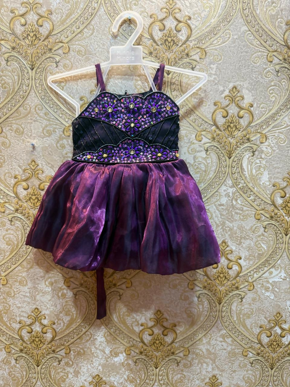Purple Embellished Dress | Kids | Girls Skirts & Dresses | 0 to 3 Mnths | Worn Once