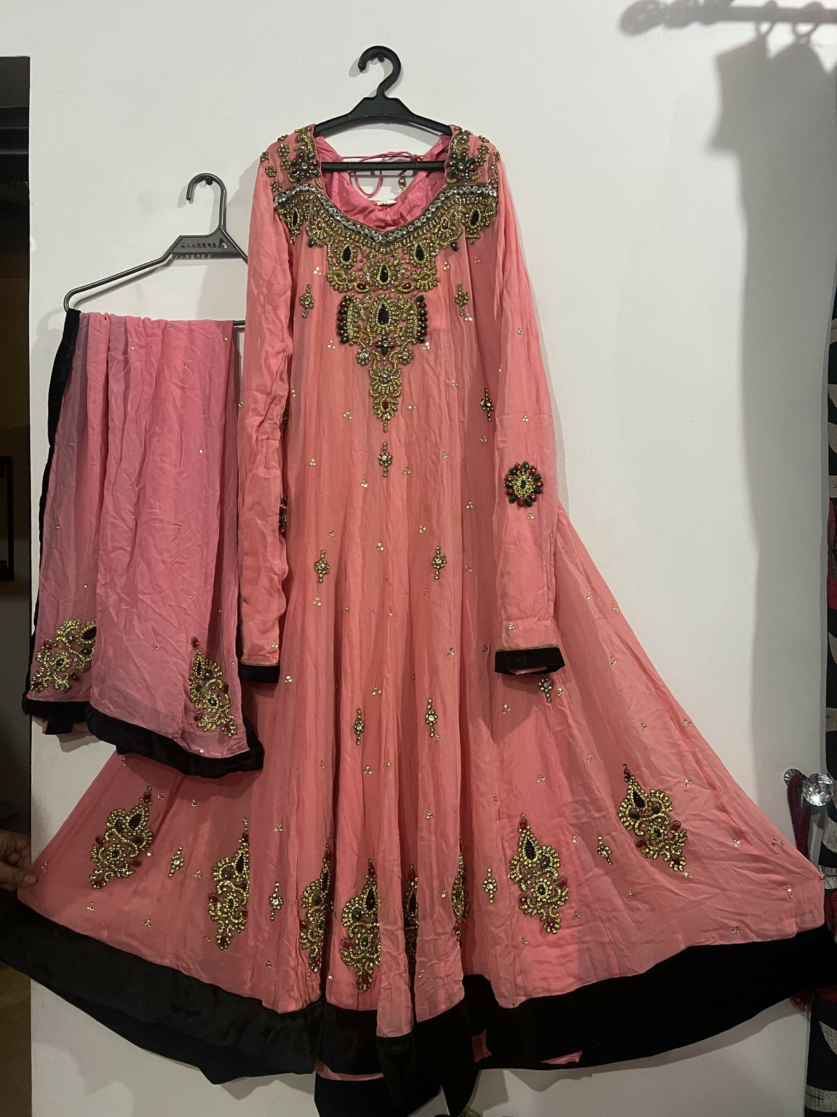 Beautiful Fancy Pink Maxi | Women Frocks & Maxis | Medium | Preloved