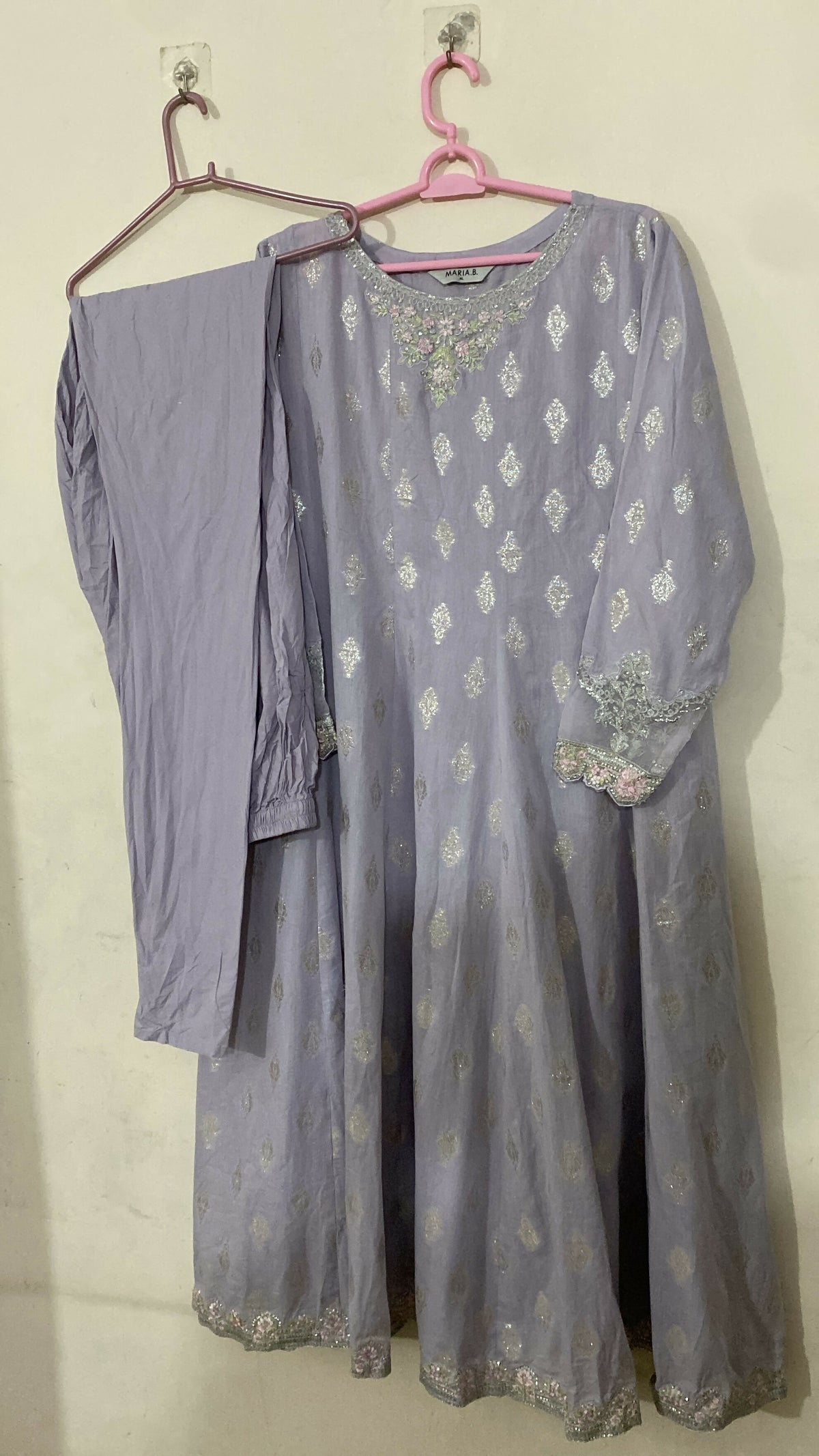 Maria B | Women Branded Kurta | Grey | XLarge | Preloved