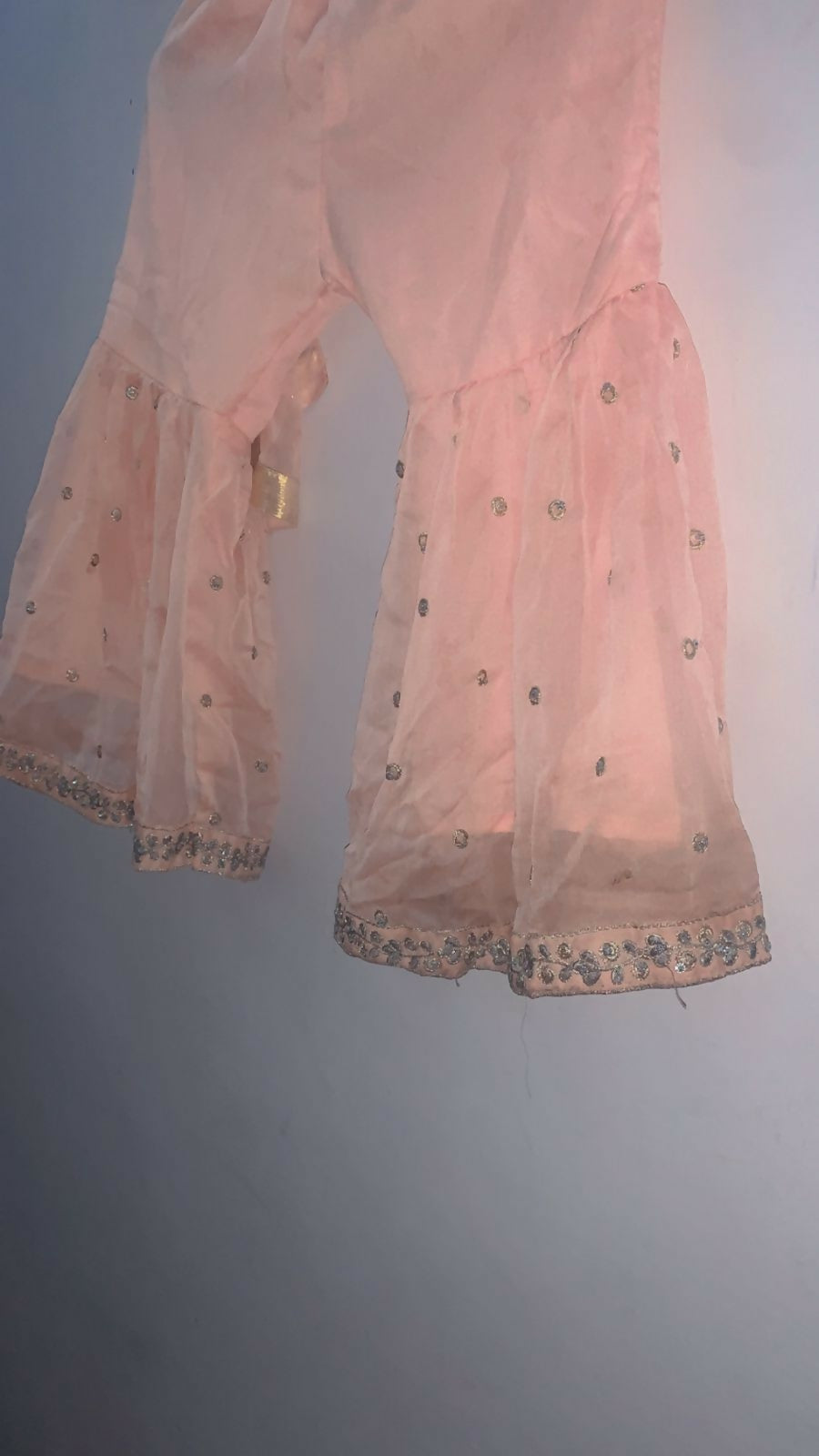 Pink Embroidered Gharara | Girls Skirts & Dresses | Medium | Preloved