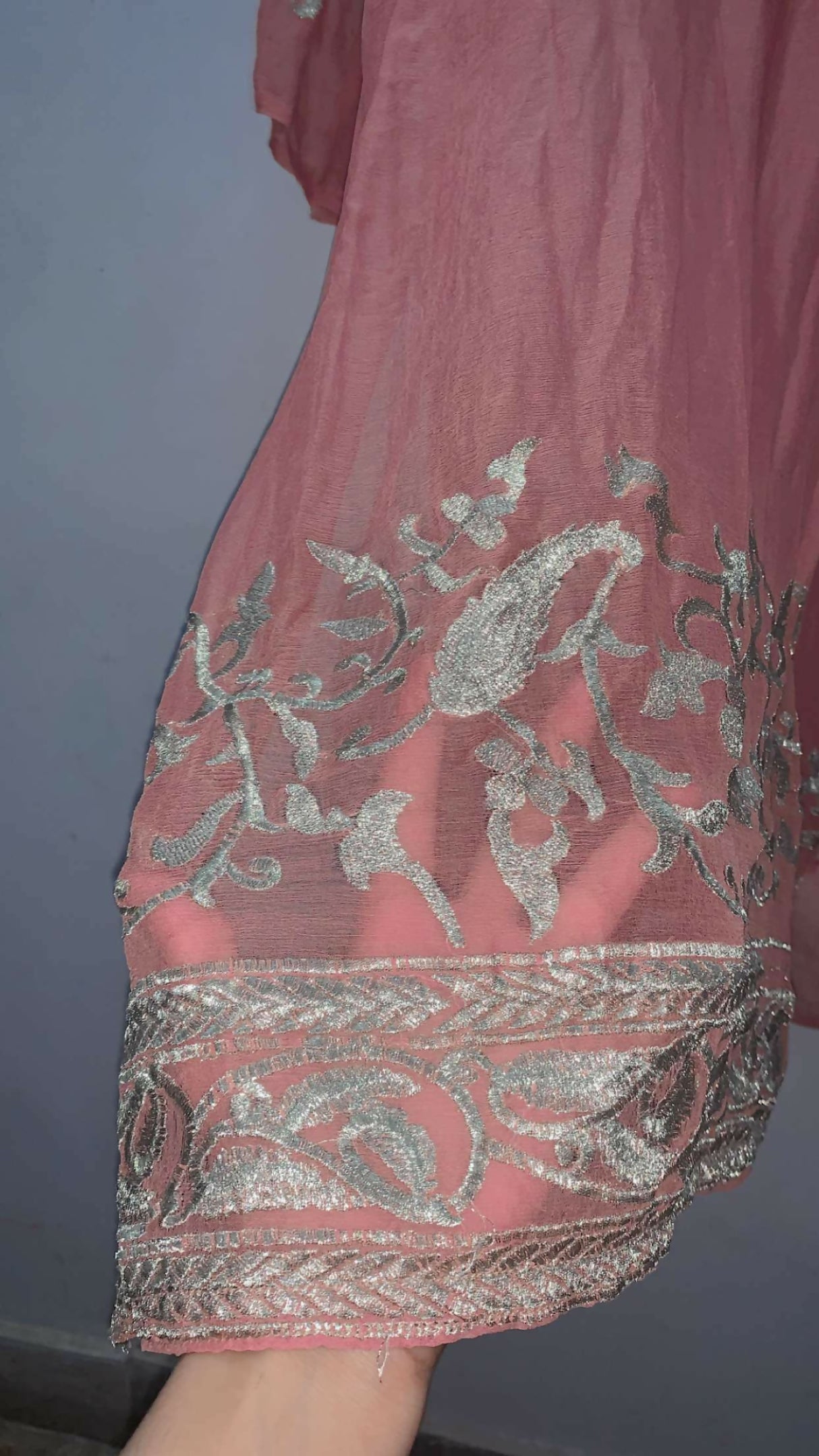 2 piece Soft Pink Dress | Women Locally Made Formals | Large | Preloved