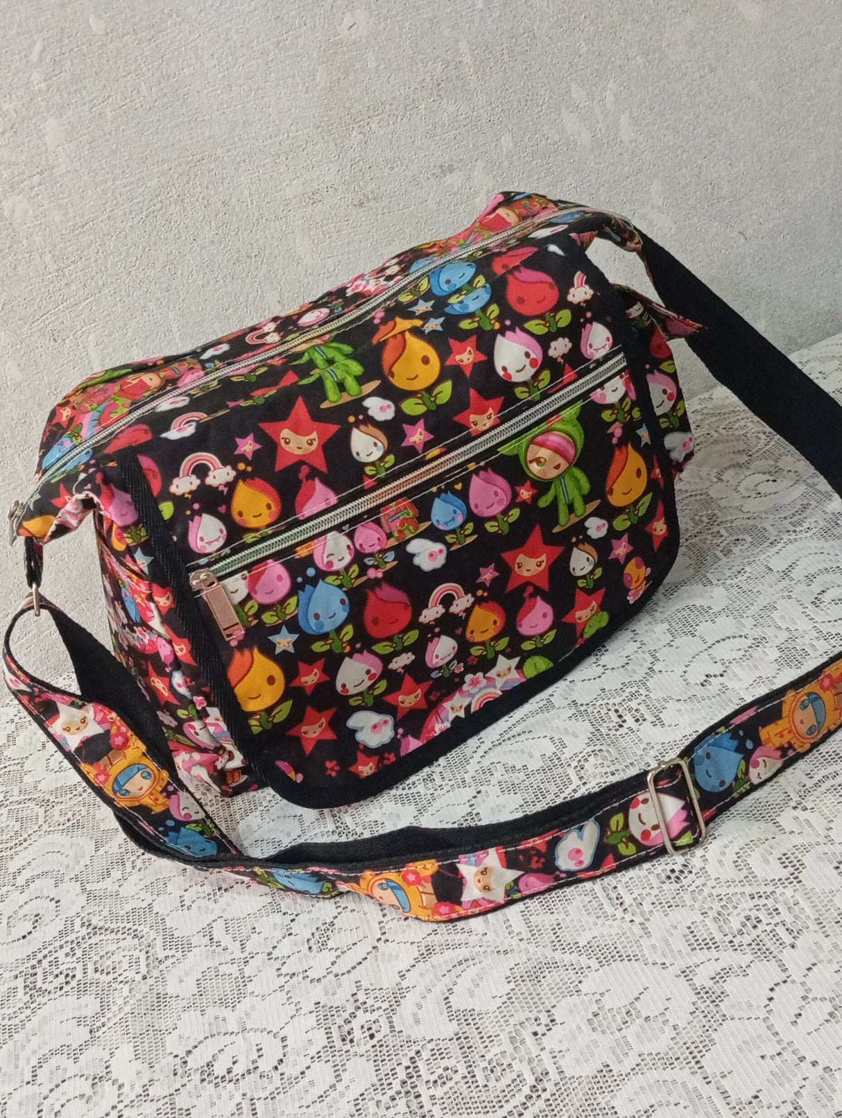 Multicolour Cross Body Bag | Women Bags | Size: 17x13 | New