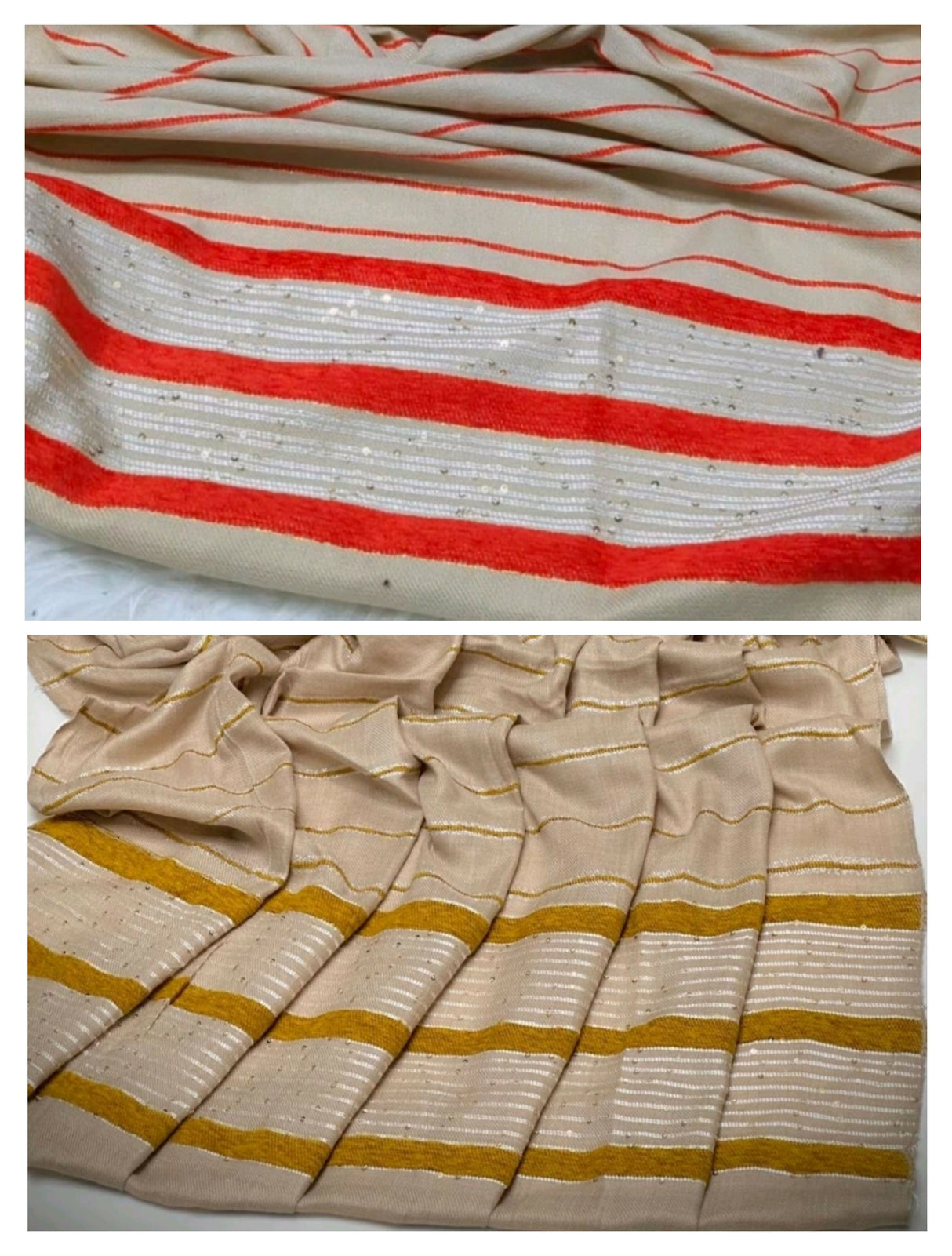 Pack of 2 Shawls | Jacquard Pashmina Wool Shawl | Women Accessories | Brand New