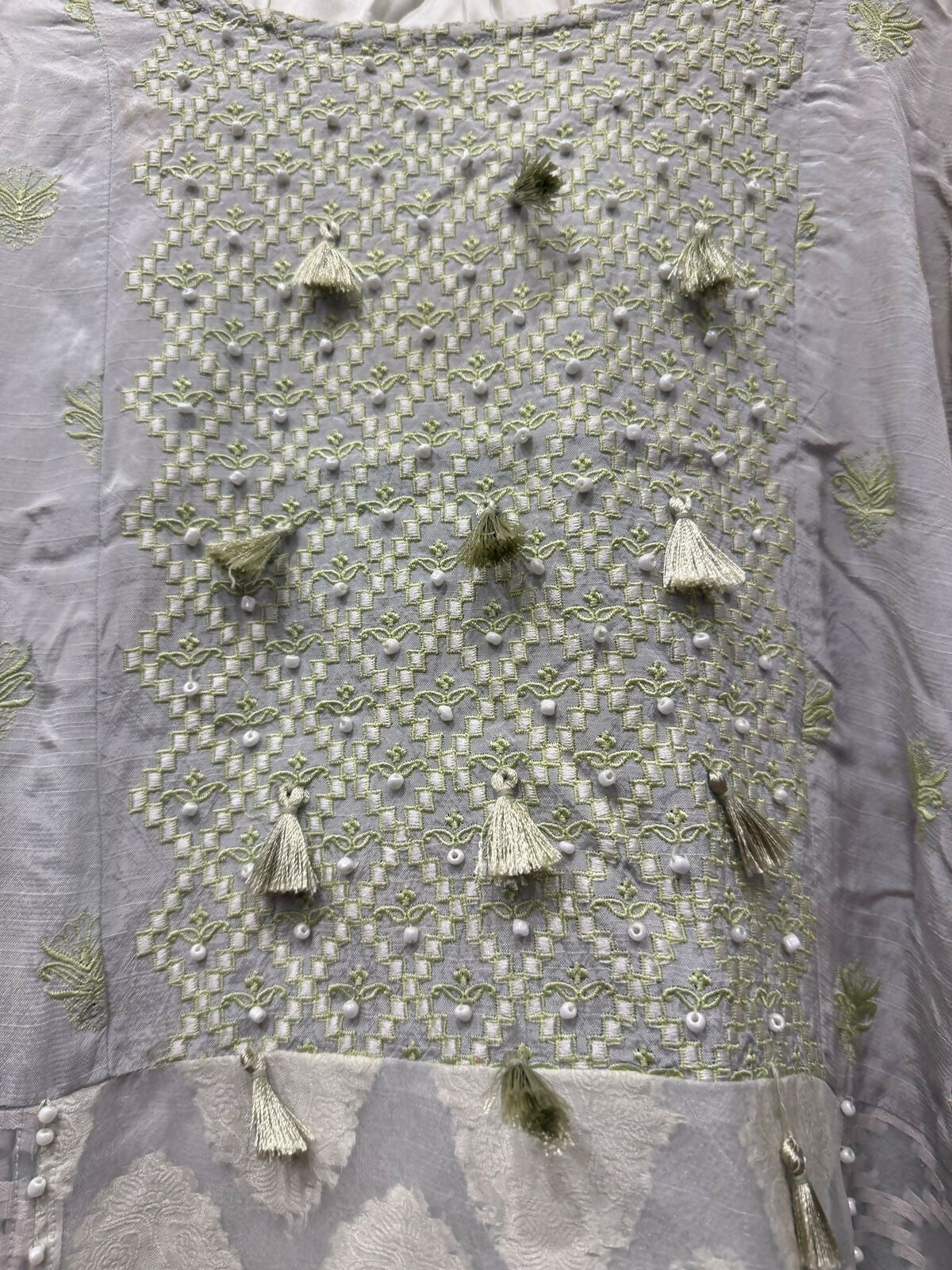 Raw Silk 3Pcs | Women Locally Made Formals | XLarge | Worn Once