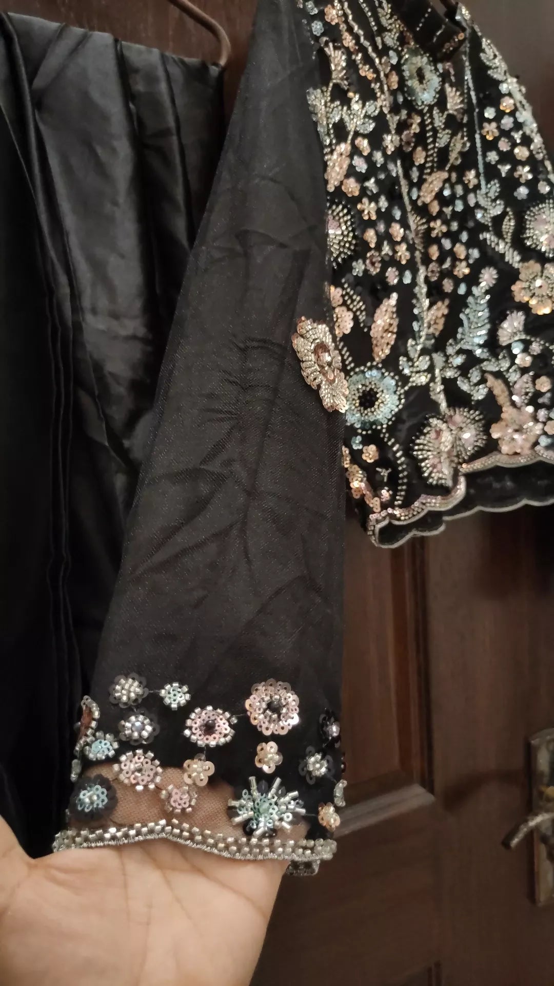 Selia | Black Silk Saree | Women Sarees | Women Branded Formals | Medium | Worn Once