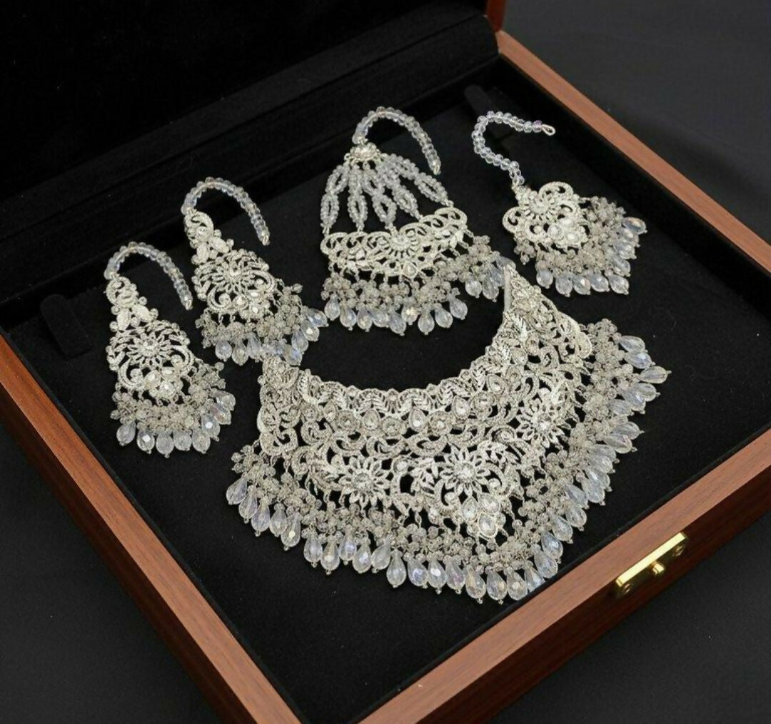 Flower Bridal Necklace Set-00022 | Women Jewelry | Wedding Jewelry & Sets | Brand New