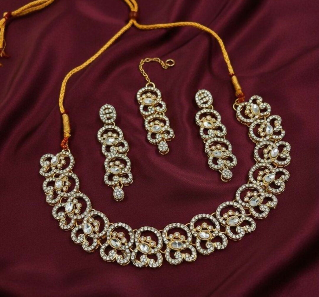Oval Necklace Set-00033 | Women Jewelry | Wedding Jewelry & Sets | Brand New
