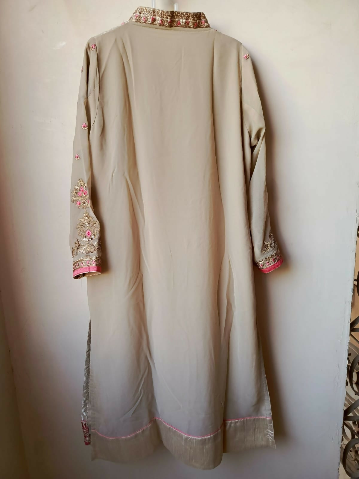 Chiffon 3PC Stitched Suit | Women Locally Made Kurta | Medium | Preloved
