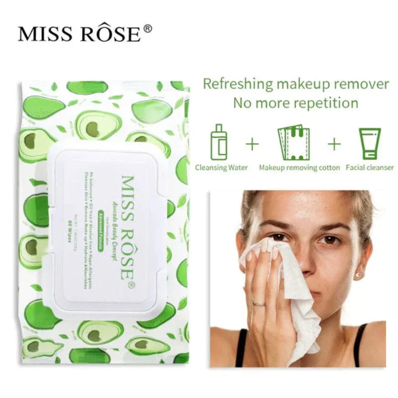 Buy Miss Rose Avocado beauty concept facial cleaning wipes. in Pakistan