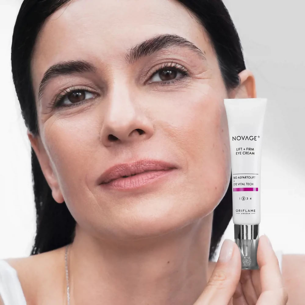 Oriflame | Novage+ Lift + Firm Eye Cream | Women Beauty Skincare | Eyes | 15 ml | Brand New