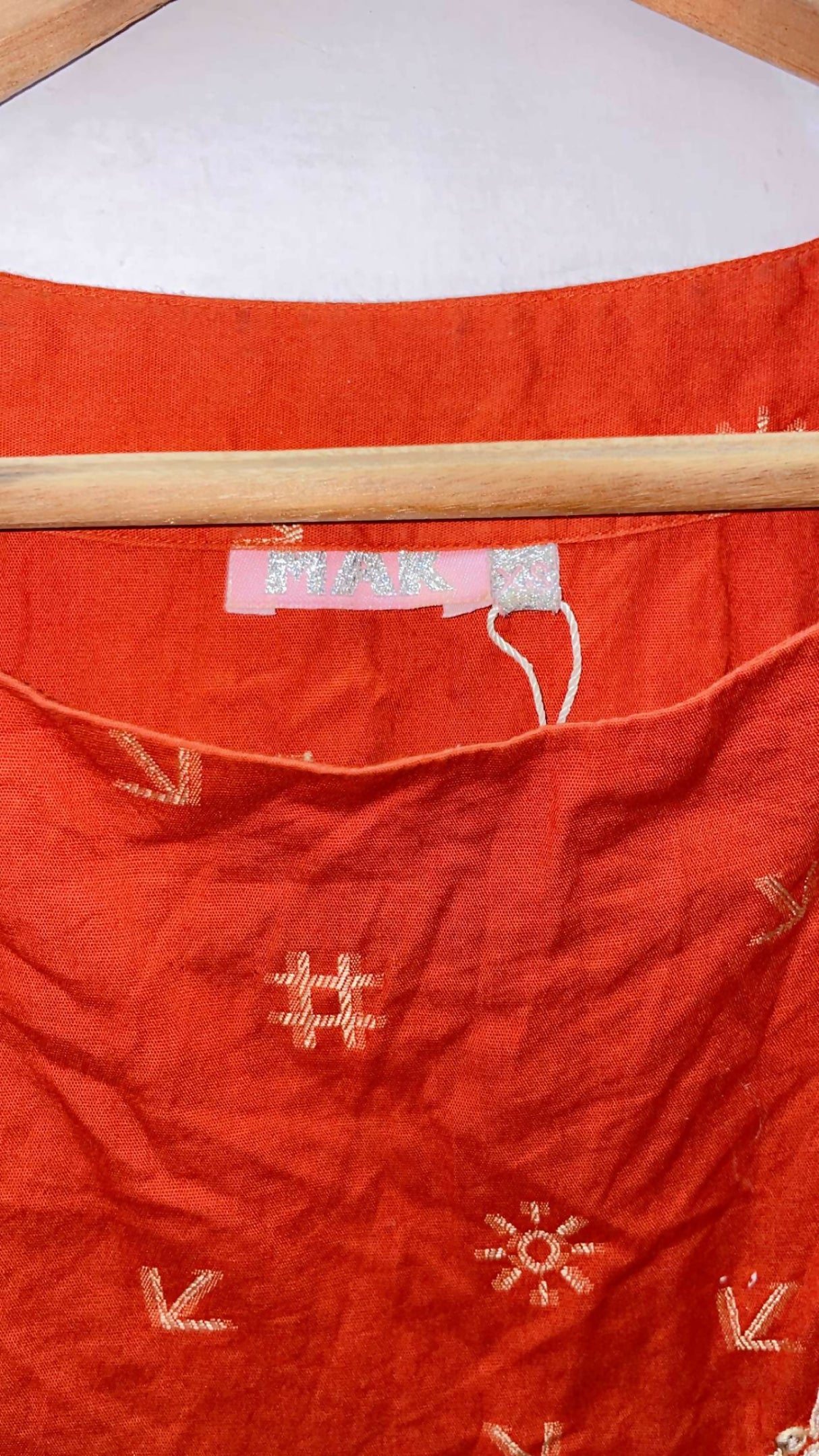 Alkaram | Women Branded Kurta | Orange | XSmall | Preloved