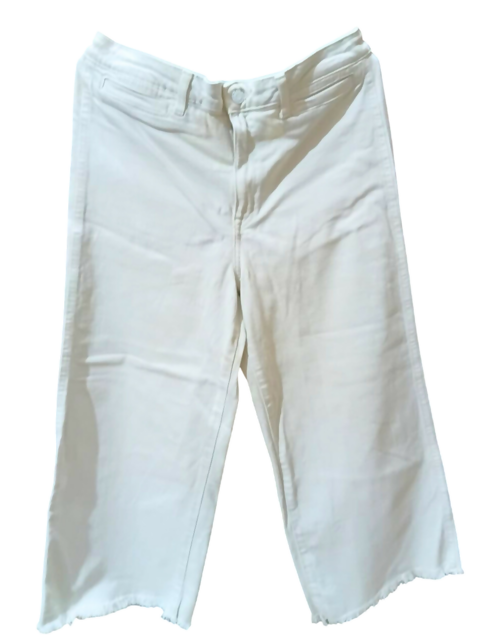 White Baggy Denim Pant | Women Bottoms & Pants | Size: 36 | Worn Once