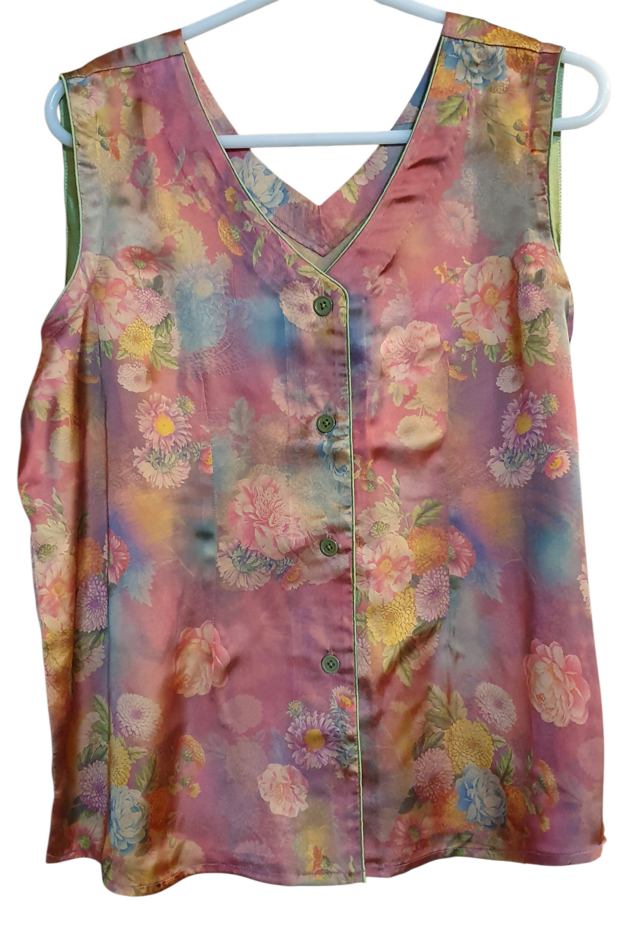 Tea pink Shamoz Silk 3piece PJ Set | Women PJ Set | Women Loungewear & Sleepwear | Large | New