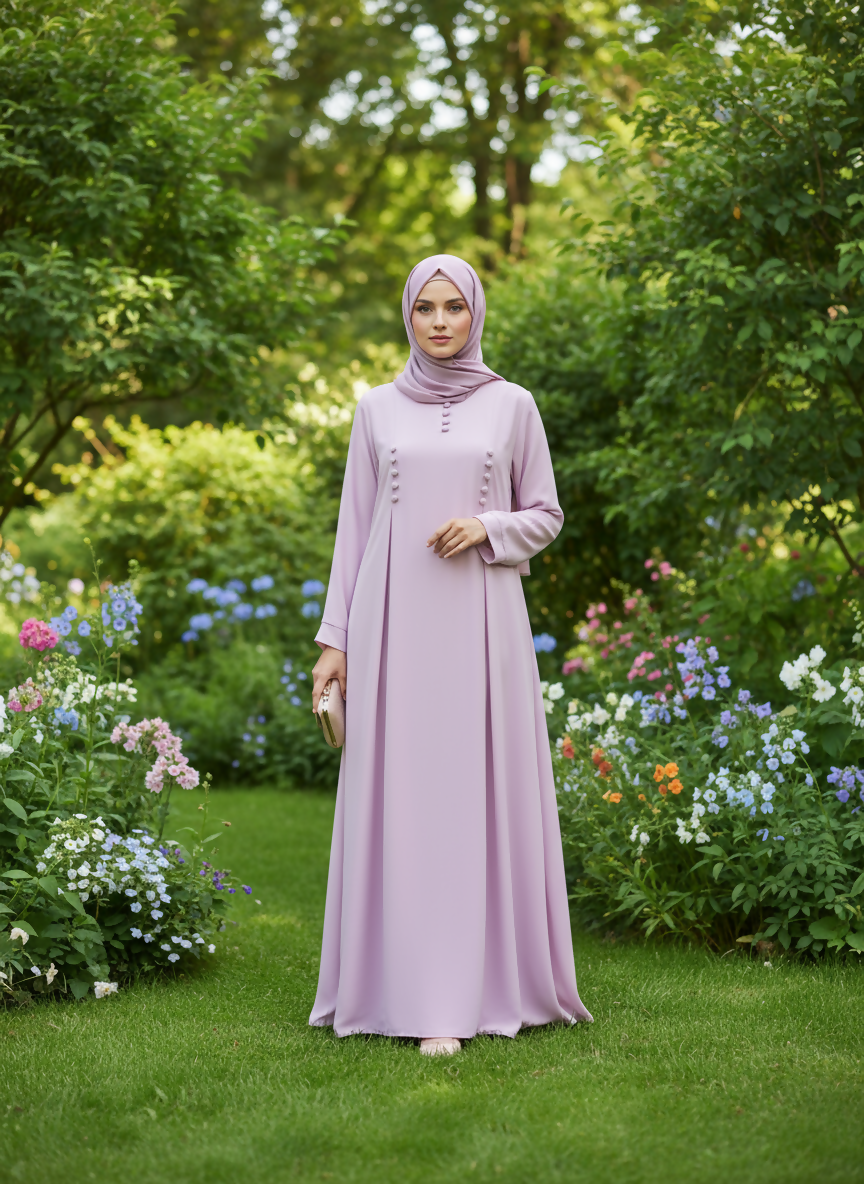 Lilac Maxi Abaya | Women Accessories | Large | New