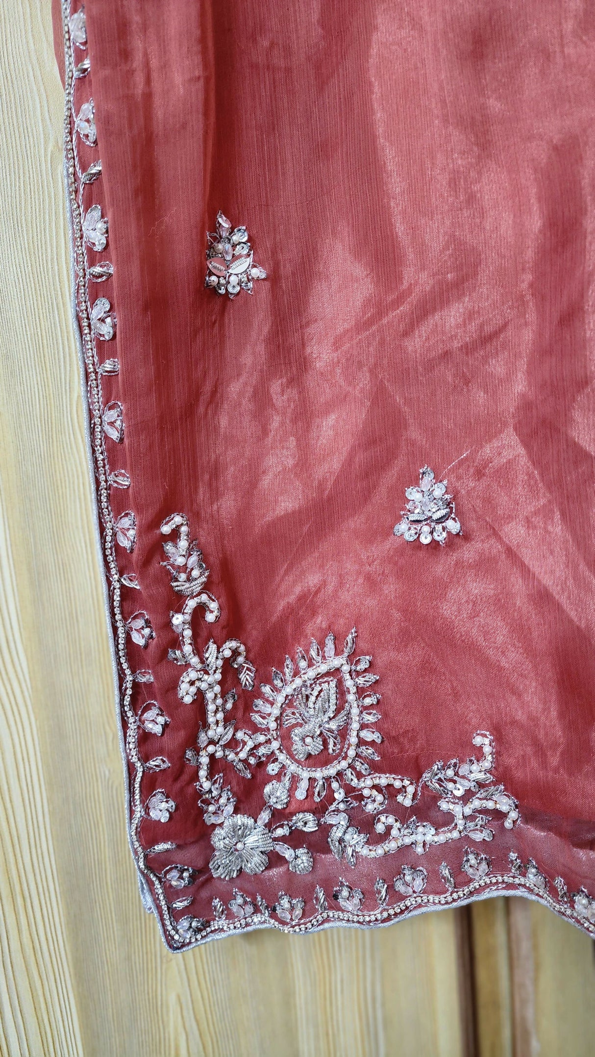 Georgette 3 Pc Embellished Suit | Women Locally Made Formals | Small | Worn Once