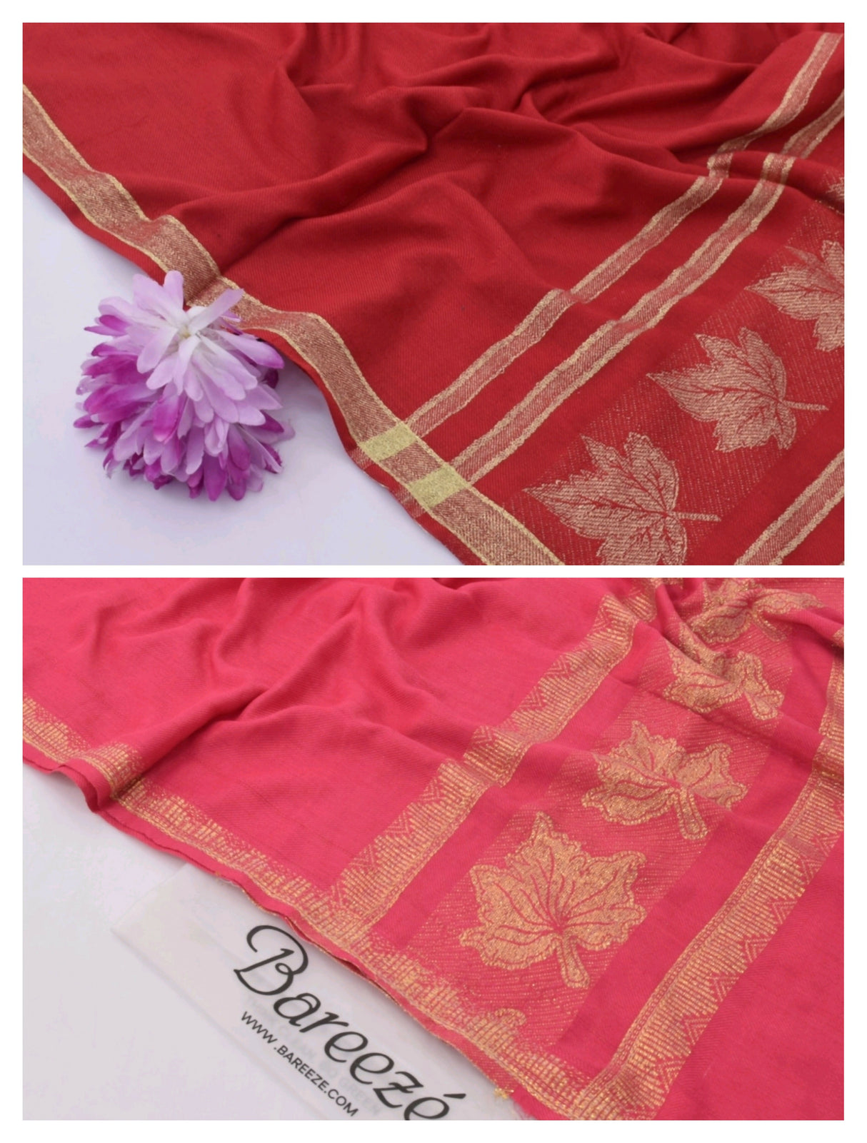 Pack of 2 Shawls | Pashmina Wool ShawlS | Women Sweaters & Jackets | Size: 2.5 x 1.25 Yards | New