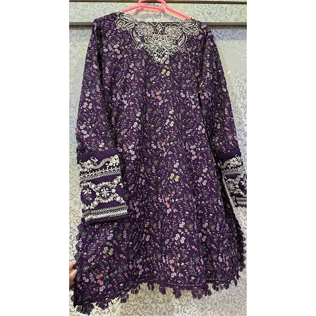 Sapphire | Women Branded Kurta | Purple Kurta | Large | New