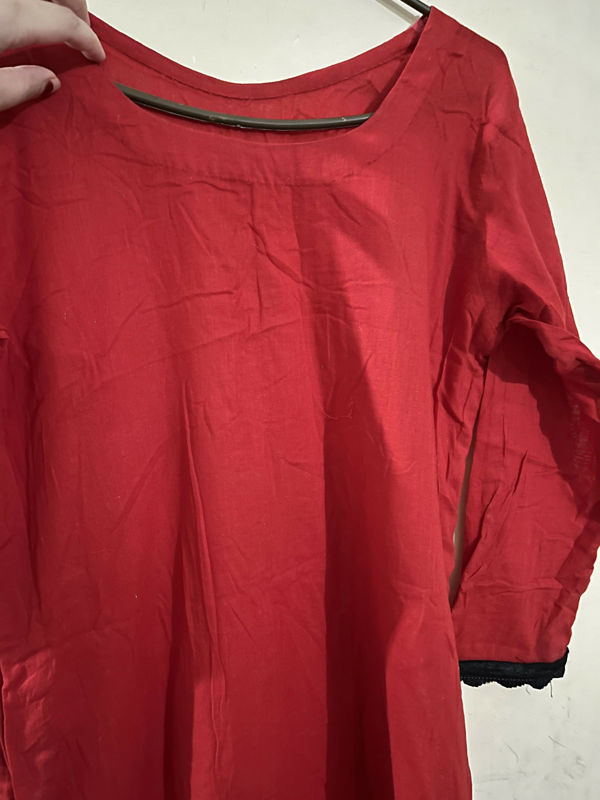Red Kurta | Women Locally Made Kurta | Small | Preloved