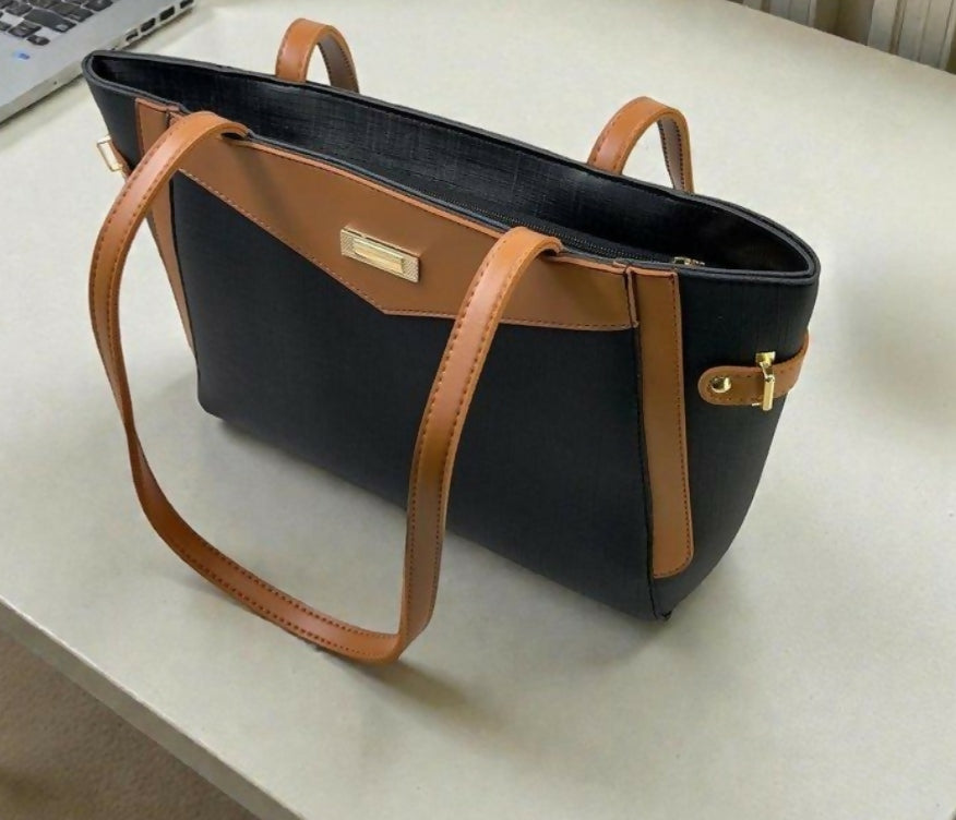 Verona Contrast Tote Bag (00067-00068) | Women Bags | Large | Brand New
