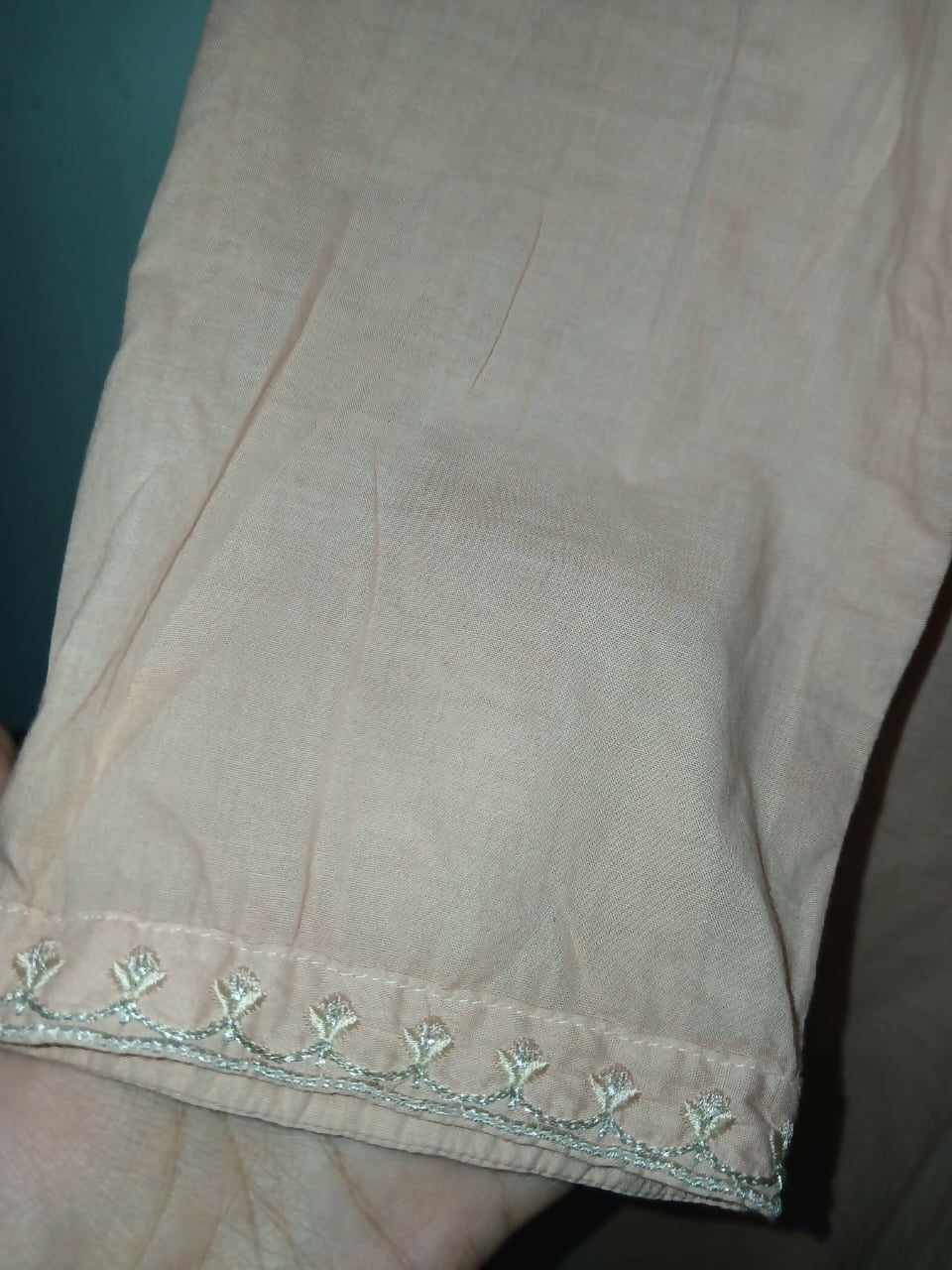 Peach Embroidered 3Pcs | Women Locally Made Formals | Large | Preloved