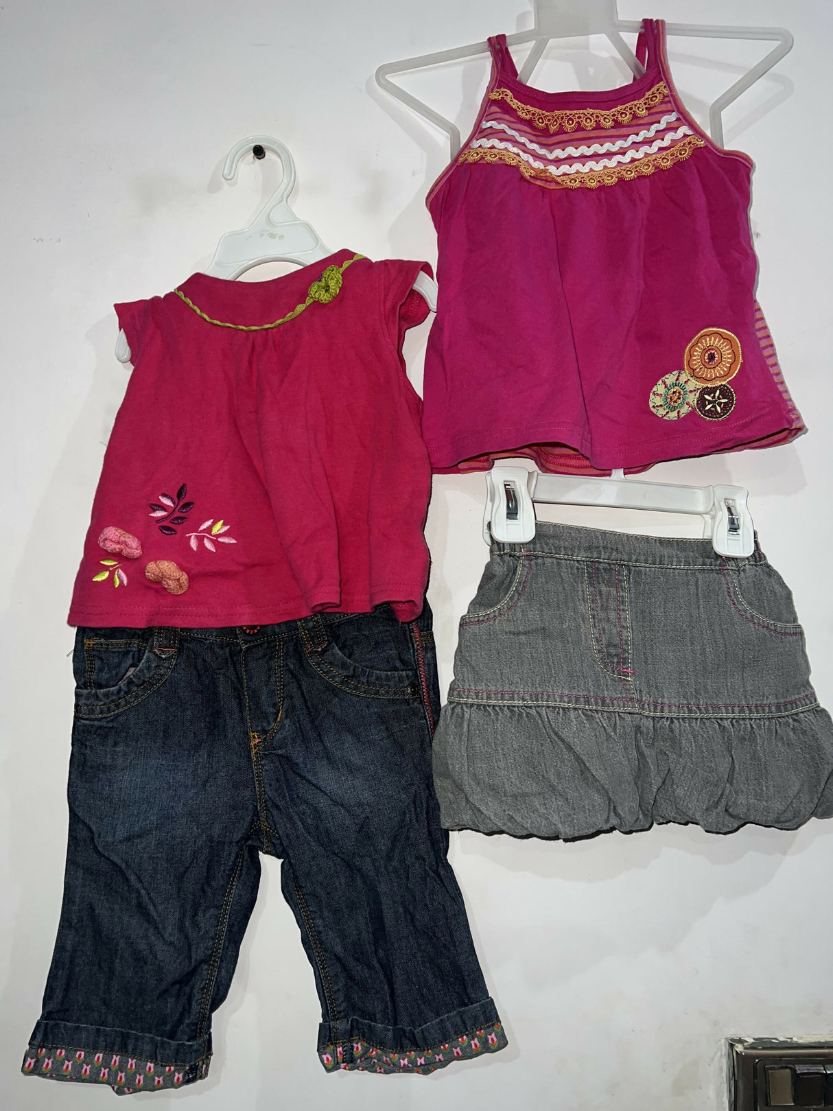 2 Beautiful Pairs | Kids | Girls Tops & Shirts | Size : 7 to 18 Months | Worn Once