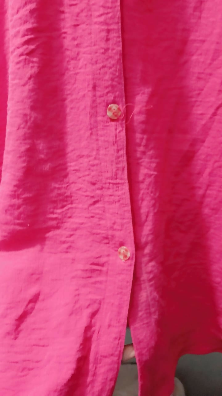 Pink Coord Set | Women Locally Made Kurta | Large | Preloved