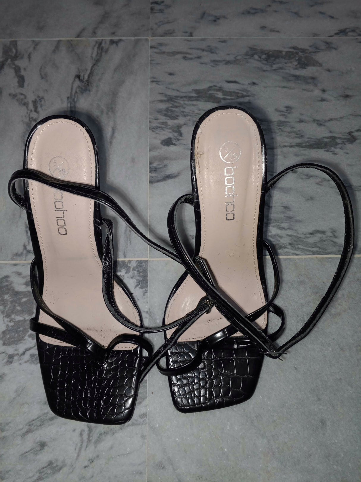 Boohoo | Black High Heels | Women Shoes | Heels | Size: 38 | Preloved