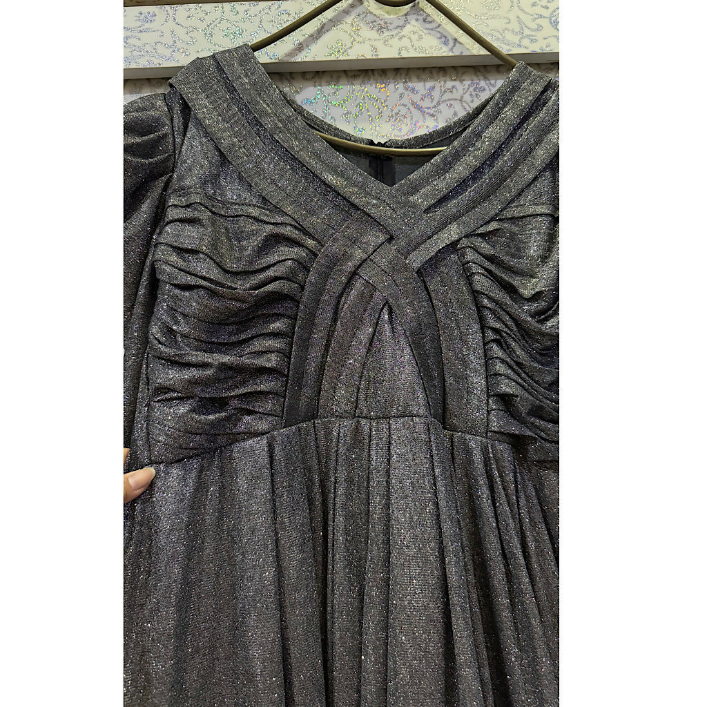 Fancy Black Formal Maxi | Women Frocks & Maxis | Medium | Worn Once