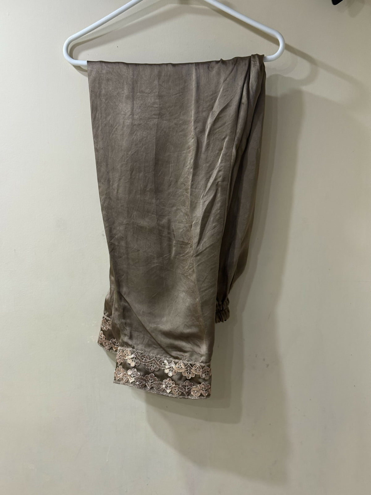 Silk Kurta | Women Locally Made Kurta | Ice Blue & Copper | Worn Once dupata/ wore once