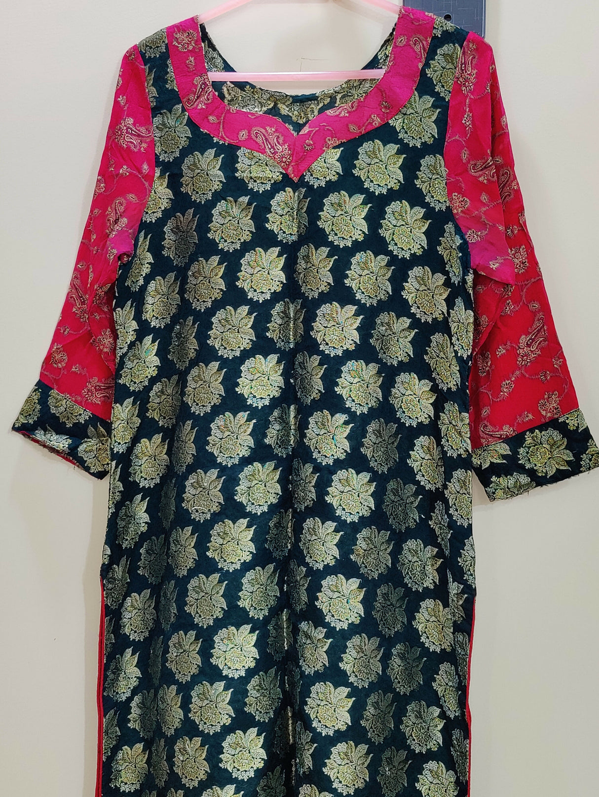 Black Banarsi Kurti | Women Locally Made Formals | Large | Worn Once