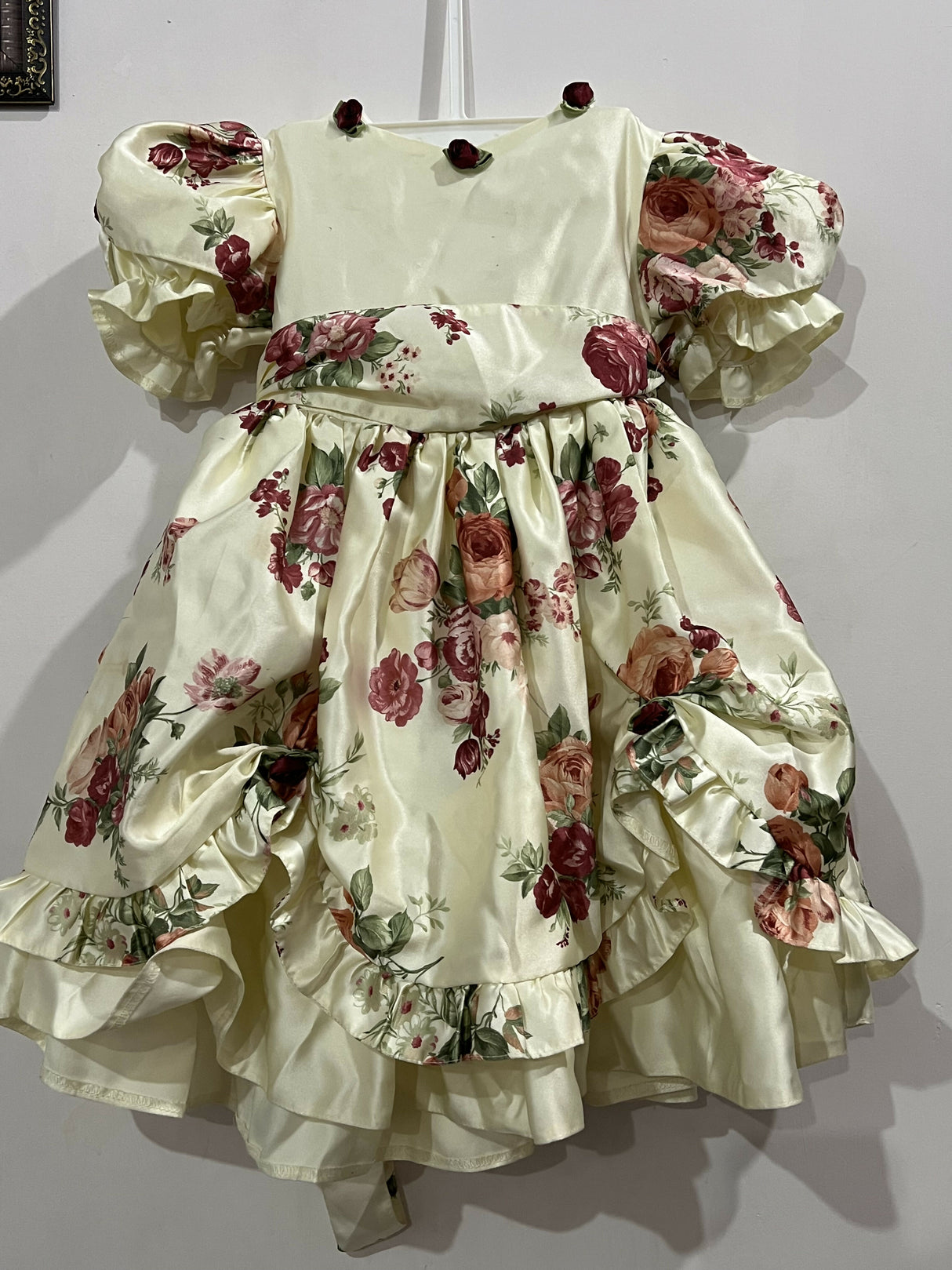 Baby Girl Floral Luxury Frock | Kids | Girls Dresses & Skirts | 1 to 3 Yrs | Worn Once