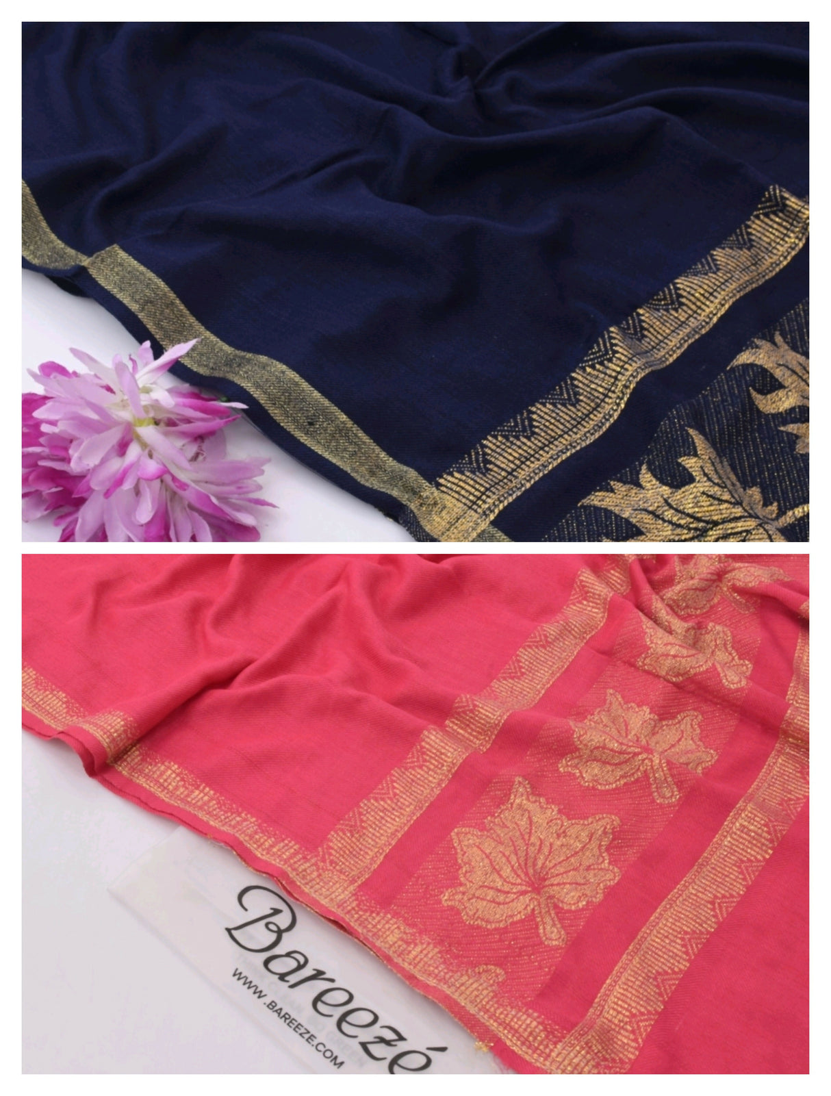 Pack of 2 Shawls | Pashmina Wool ShawlS | Women Sweaters & Jackets | Size: 2.5 x 1.25 Yards | New