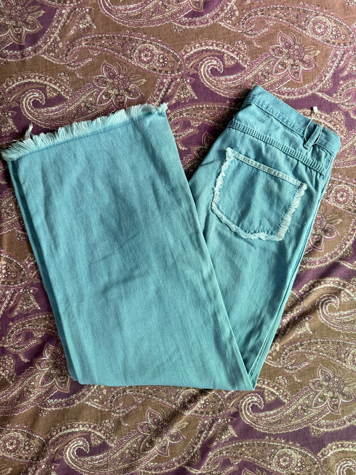 Light Blue Straight Pants | Women Bottoms & Pants | SIze: 28 | Preloved