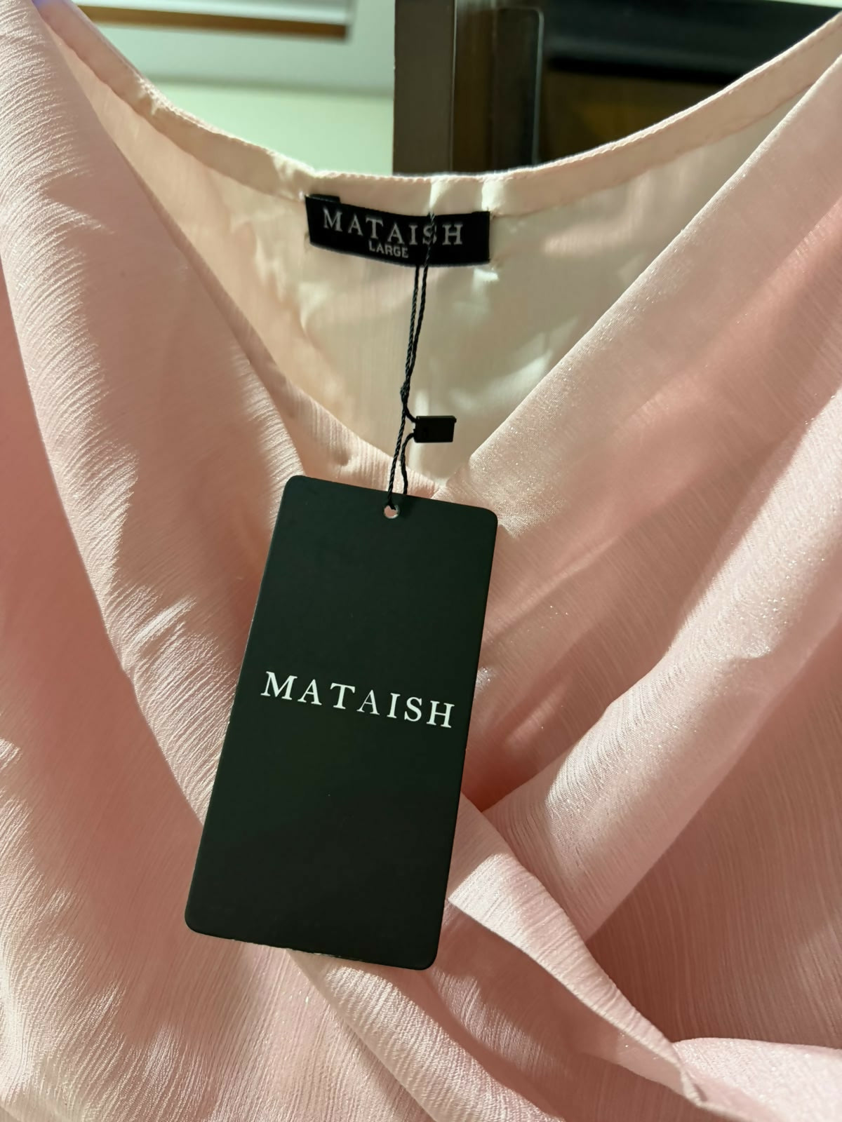 MATAISH | Western Style Maxi | Women Frocks & Maxis | Baby Pink | Large | Brand New