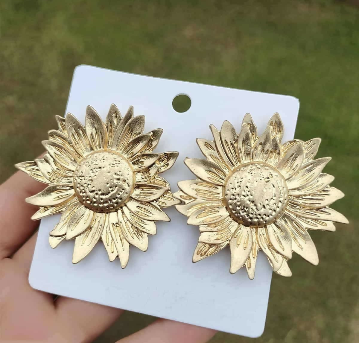 Chunky Sunflower Earrings | Women Jewelry | Earrings | Brand New