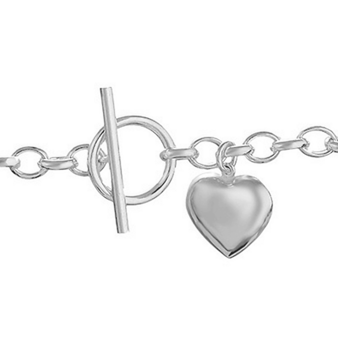 Heart Bracelet | Women Jewelry | Bangles/Bracelets | Standard | Silver | Brand New