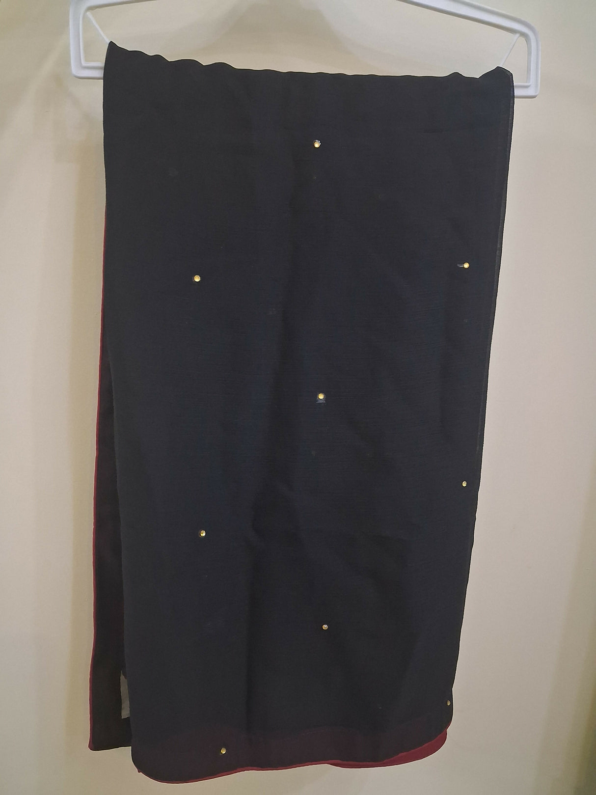Black & Gold Embroidered Formal Maxi | Women Frocks & Maxis | Medium | Preloved