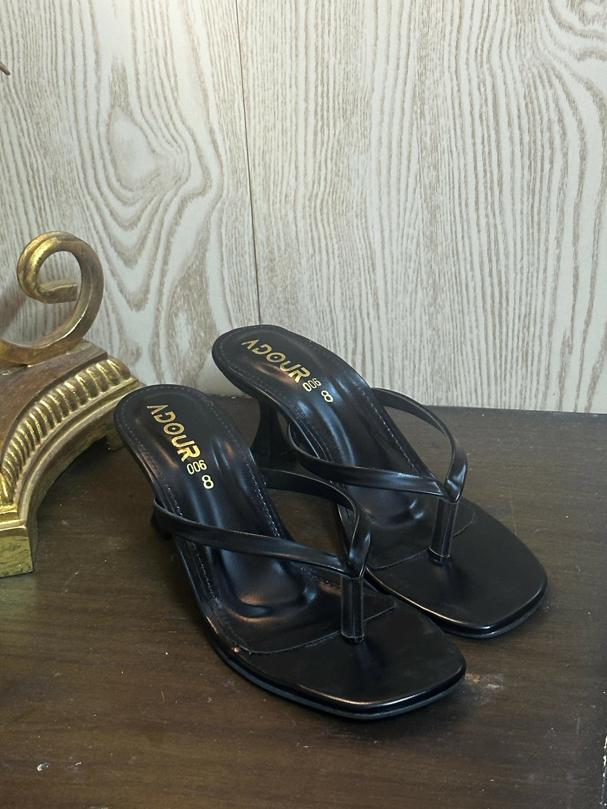 Adour Black Heels | Women Shoes | Heels | Size: 38 | New