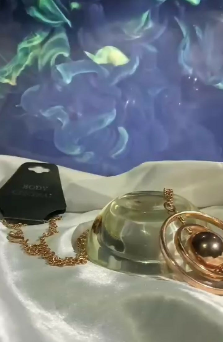 Rotating Gold Orb Pendant Necklace | Women Jewellery & Accessories | One Size | New