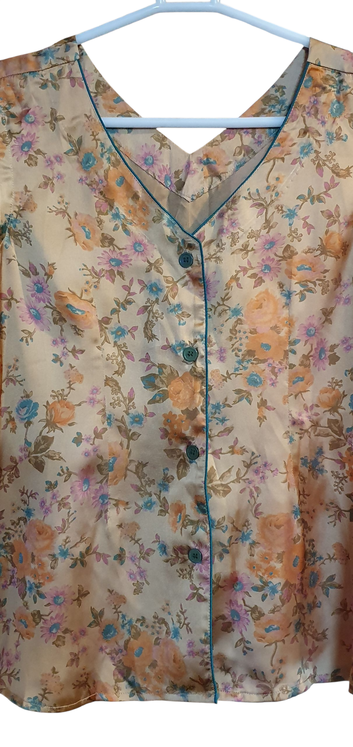 Brown Shamoz Silk PJ Set | Women New PJ Set | Women Loungewear & Sleepwear | Large | New