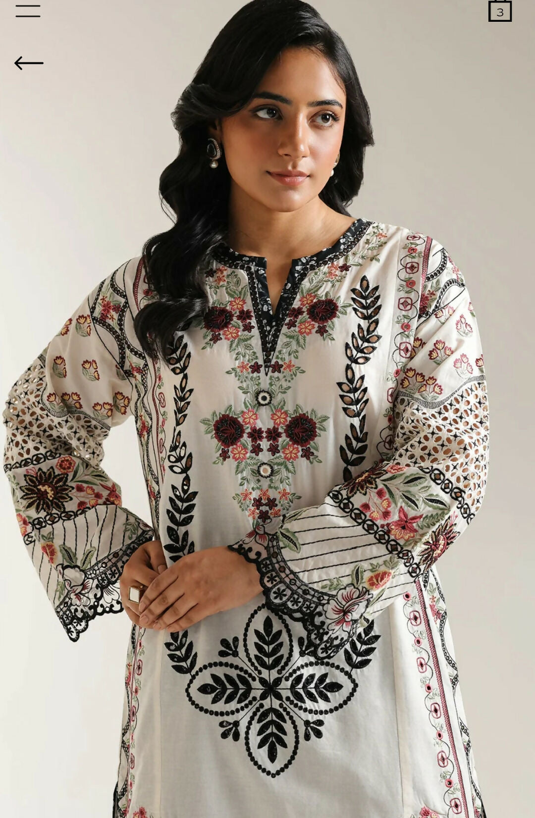 Ethnc | Women Branded Kurta | Small | New