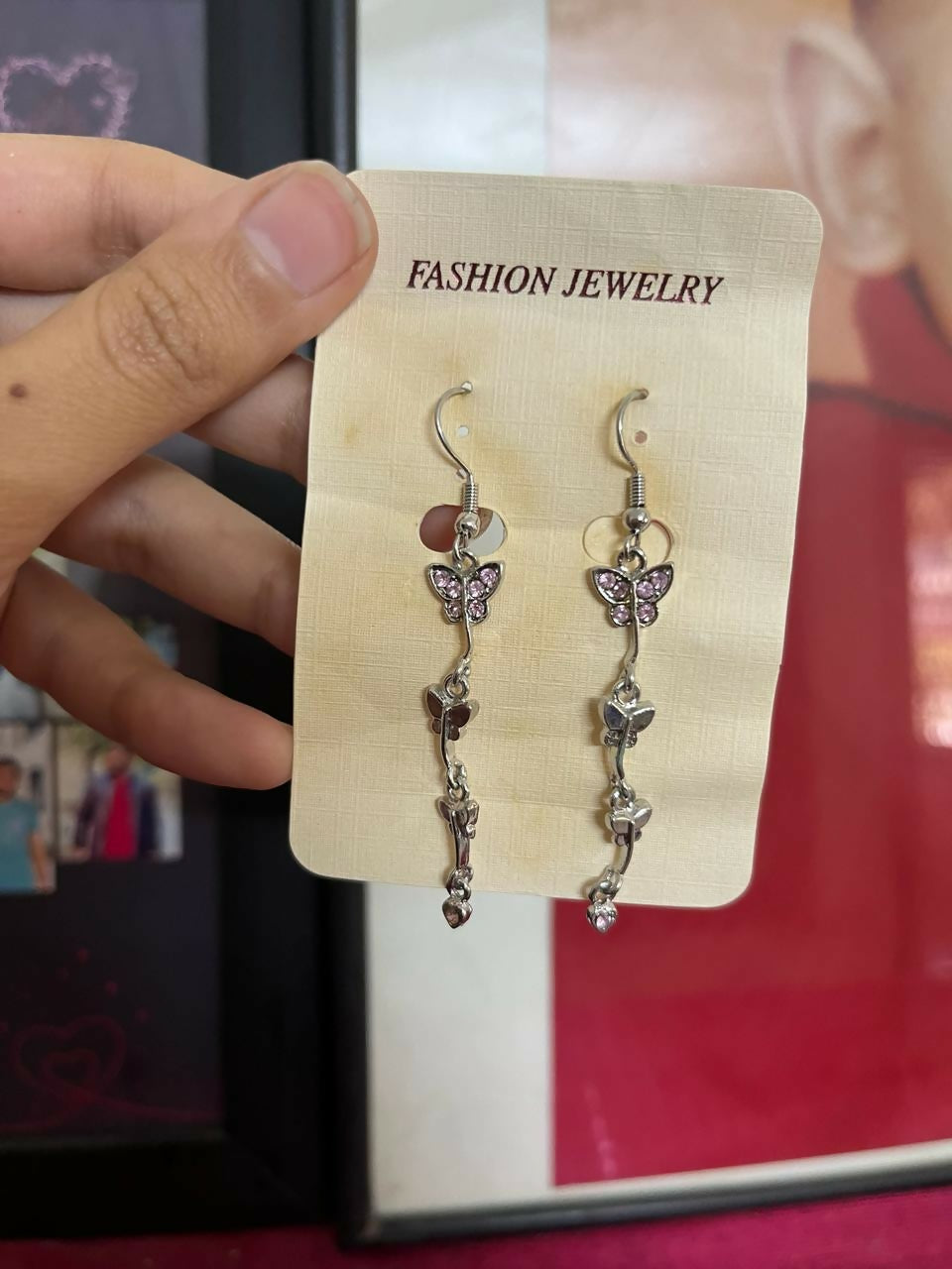 LUSH | Silver Long Earrings | Women Jewelry | Medium | New