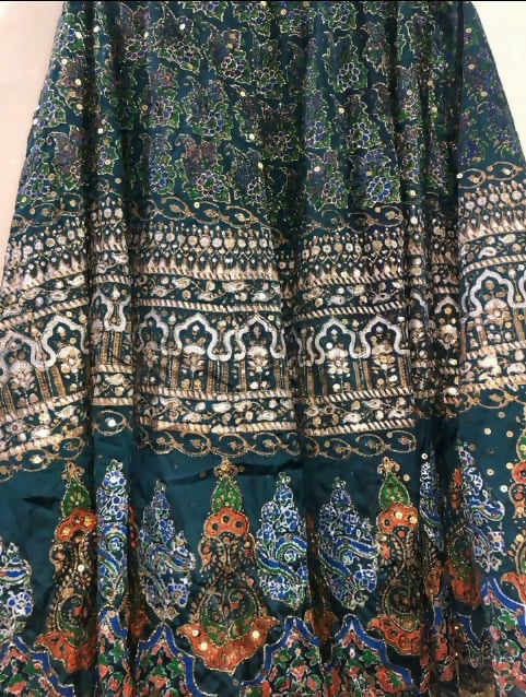 Lehnga Choli | Bottle Green | Women Formals | Preloved